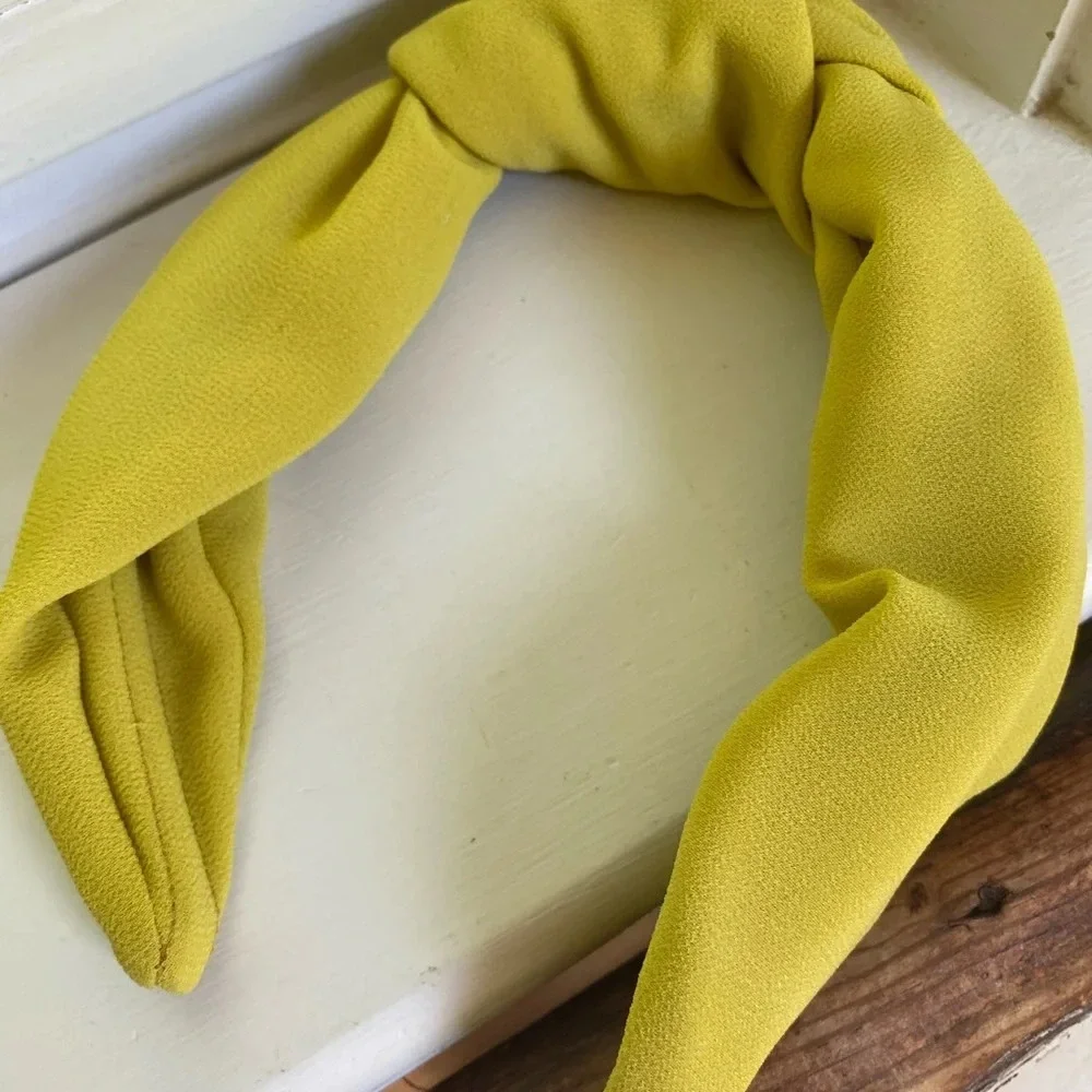 Anthropologie Ezra Knot Yellow Headband
